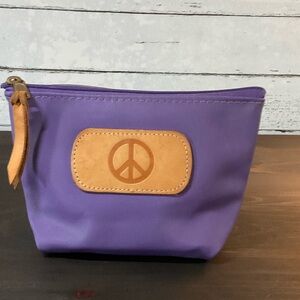 Jon Hart Design Purple Chico Pouch with Peace Hot Stanp